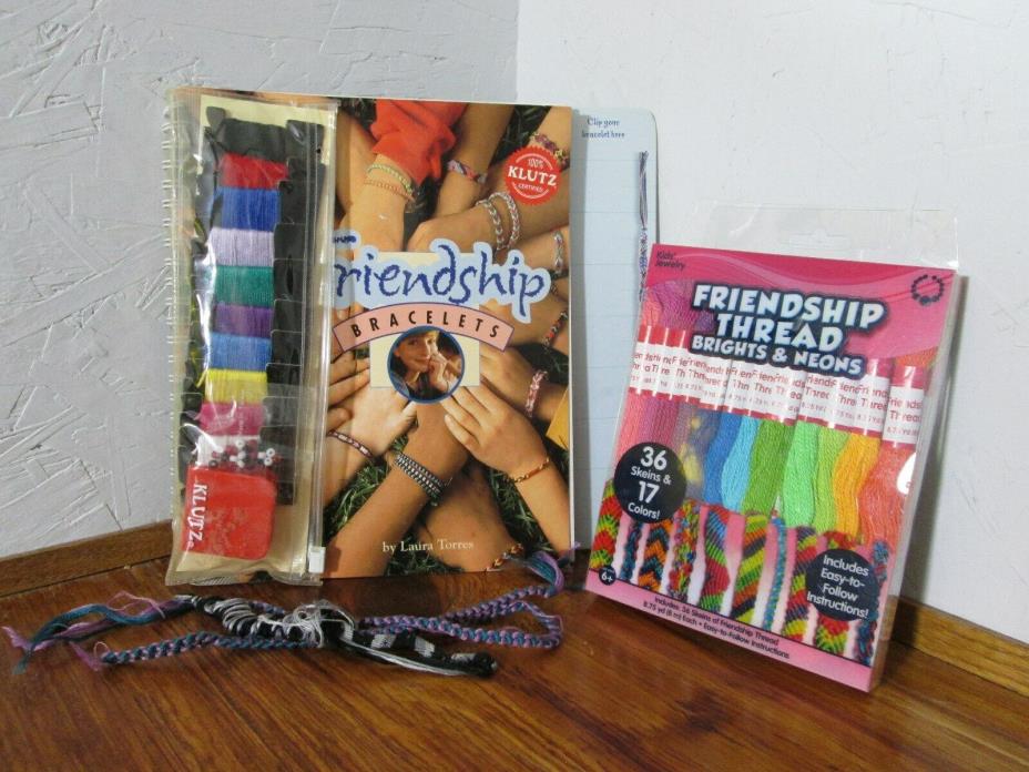 Klutz Friendship Bracelet Book with 36 Skeins Thread