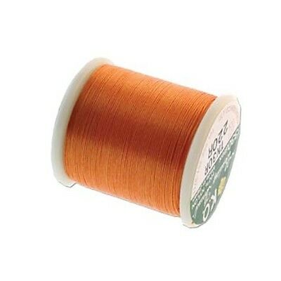 K.O. Beading Thread Orange Japanese Bead Thread 43630 55yds Nylon Waxed KO