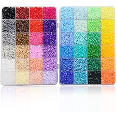ARTKAL SOFT Beading Supplies Mini Beads 2.6mm 24,000 Fuse 48 Colors Assorted NOT