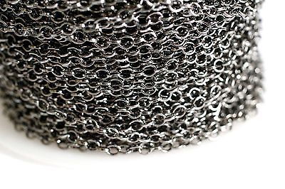 15ft 4x4 Gunmetal Donut Cable Chain links-unsoldered 1-3 day Shipping