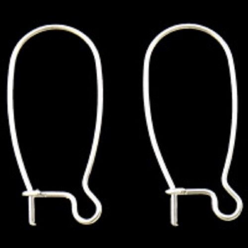 500pcs Silver-Plated Kidney Earwires Earring Crafting Supplies