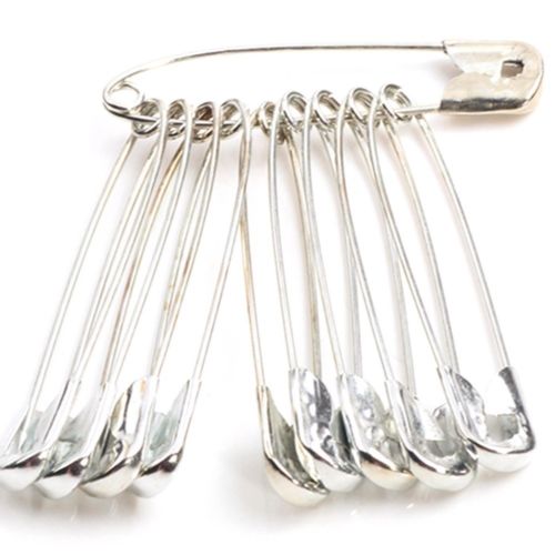 100 PACK Safety Pins EXTRA LARGE 1 3/4