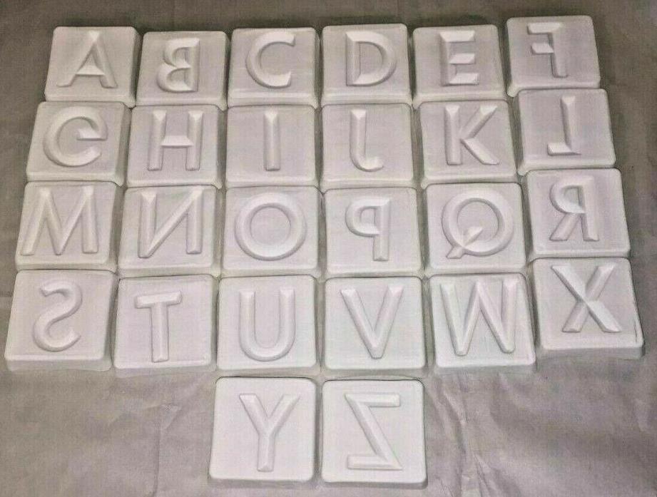 Single LARGE Alphabet Frit Letter Casting glass mold