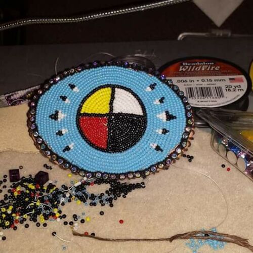 Hand Crafted Beaded Buckle
