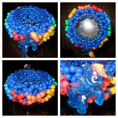 Rave Kandi Cuff Bracelet 'My Little Pony' - Rainbow Dash