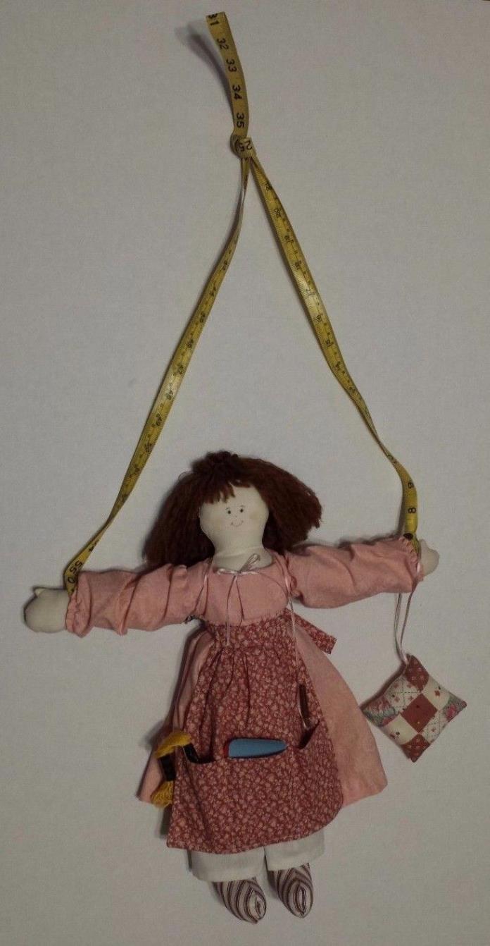 Vintage Handmade Cloth Rag Doll 16