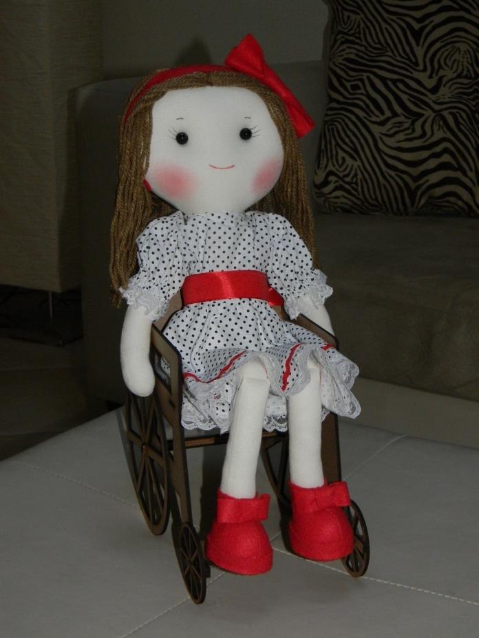 Disable fashion cushion hand made girl doll 16