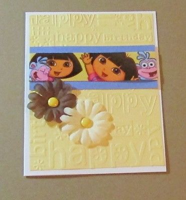 Handmade Birthday Greeting Card~Dora the Explorer