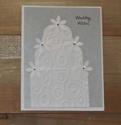 Wedding Greeting Card~Stamped~Wedding Cake