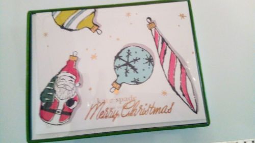 NEW Kate Spade New York Rare Vintage Ornament Holiday Greeting Christmas Card