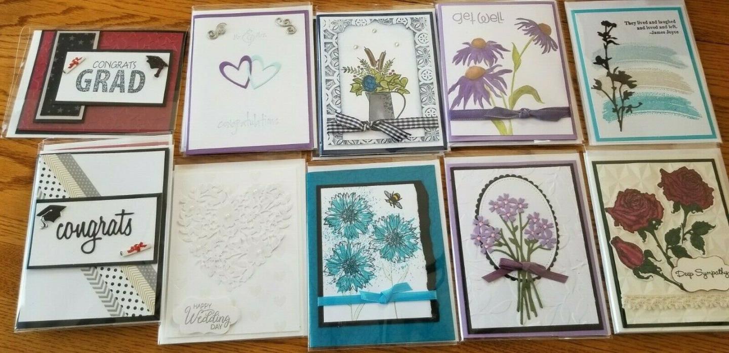 Handmade All Occasions Greeting Cards lot of 15 free shipping