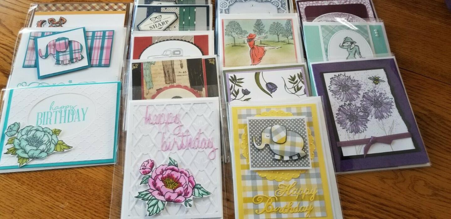 Handmade Occasions Birthday Greeting Cards lot of 15 free shipping