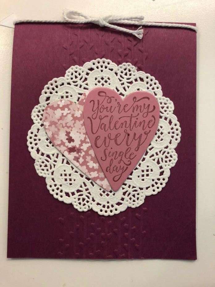 Valentine Card - My Valentine Every Day  - All Stampin' Up Products
