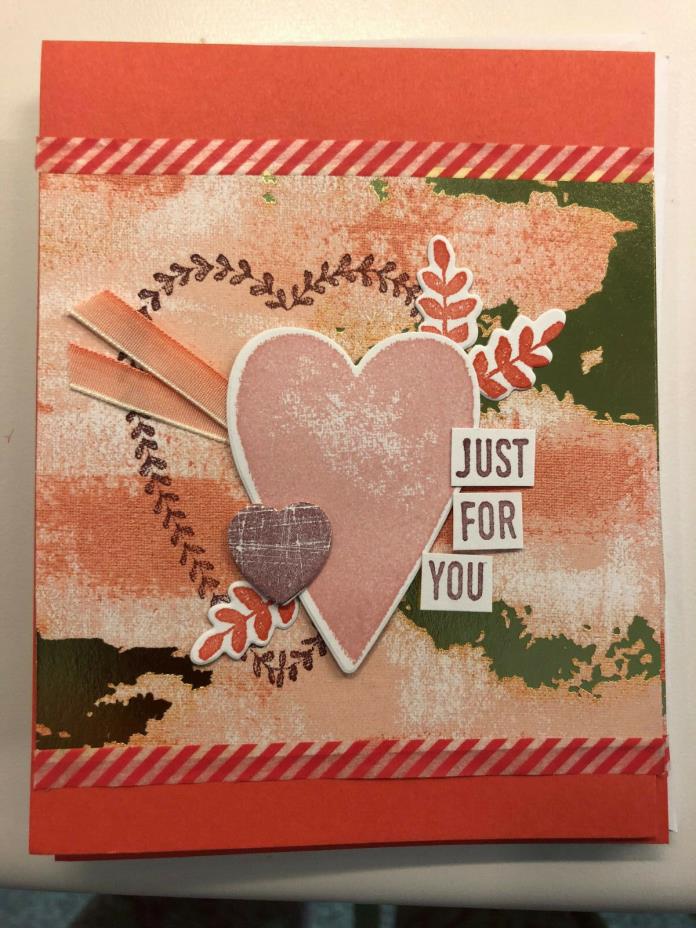 Valentine Card - Triple Heart  - All Stampin' Up Products