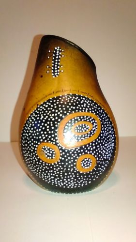 Hand painted gourd by K GHO 2003