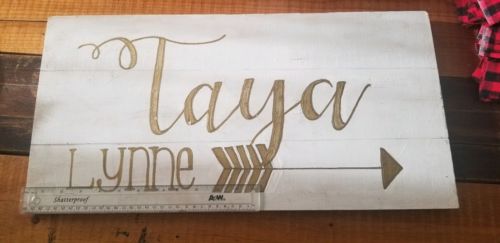 Hand Painted Wood Sign
