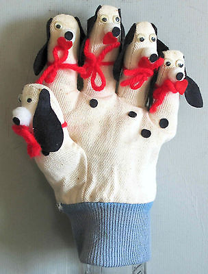 Hand Crafted Dogs Family Decor Fashioned from Men's work glove 9