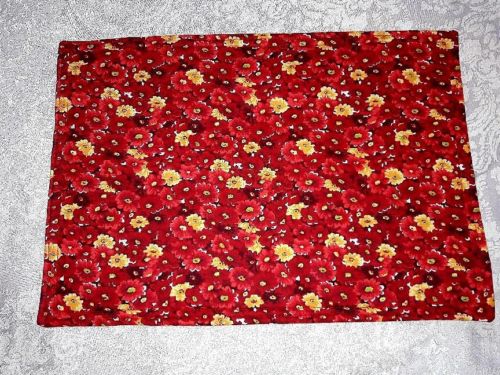 Flower Themed Placemats Handmade Set of 4 Reversible Machine Washable