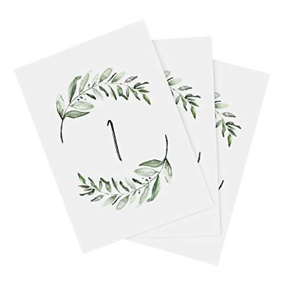 Greenery Wedding Table Numbers 1 40 Centerpiece Decorations Double Sided 4X6 Cal
