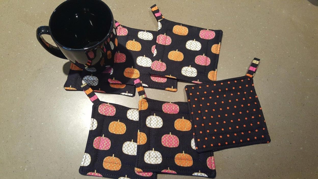 My Little Pretties Quilted Halloween Coasters - Set of 6 and Free Shipping!