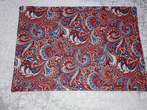 Paisley Themed Placemats Handmade Set of 4 Reversible Machine Washable
