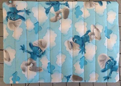Handmade Fun Smurfs Quilted Mug / Candle Rug 6