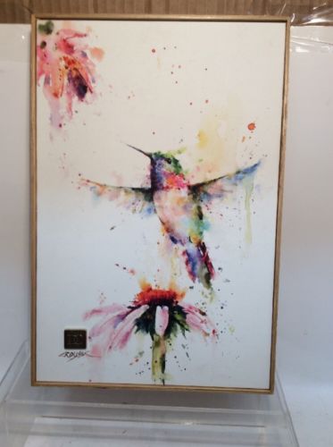 PEEWEE HUMMINGBIRD WALL ART , SIZE 8 X 12, FREE SHIPPING,