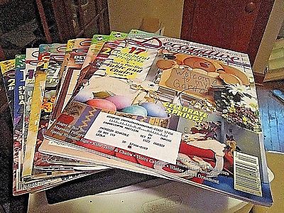 Better Homes & Gardens Decorative WoodCrafts  -Lot of 11  Back Issues -1994-2000