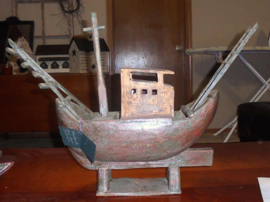 Vintage Handmade Boat from Indonesia 17