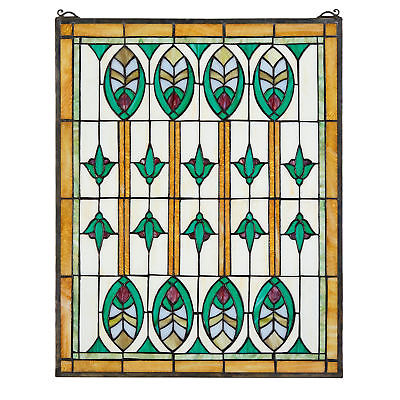 Design Toscano Elmslie Arts and Crafts Window Panel