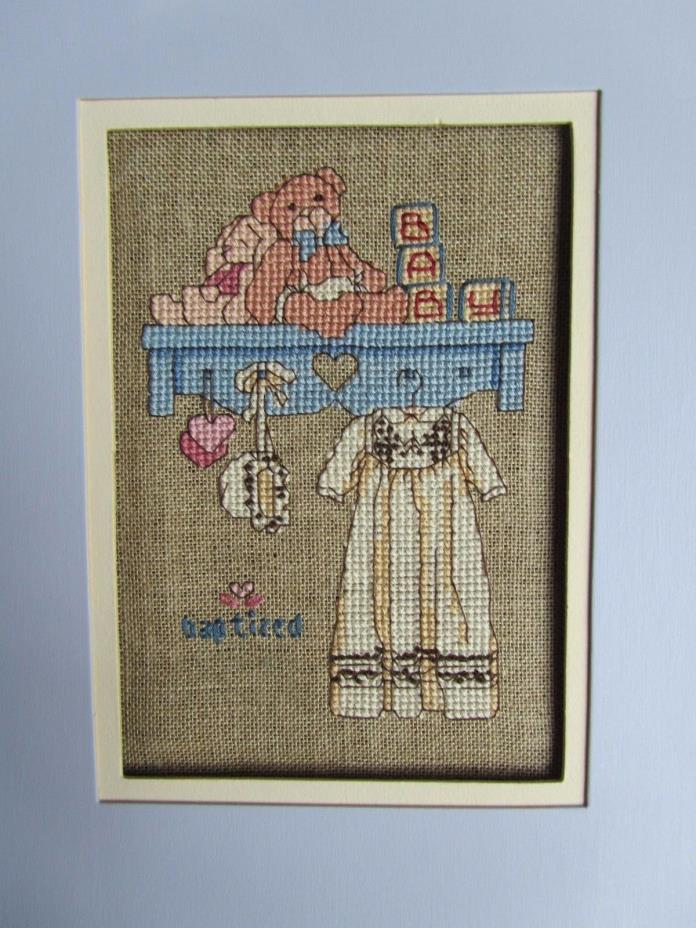 Completed Hand Stitched Finished Cross Stitch 8x10