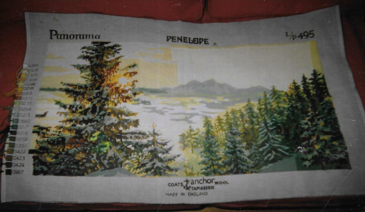 50% Complete Need to Finish Counted Cross Stitch Panorama Pine Forest 20