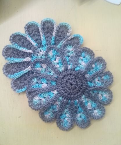 2 Hand Crocheted Hot Pads - @9-1/2