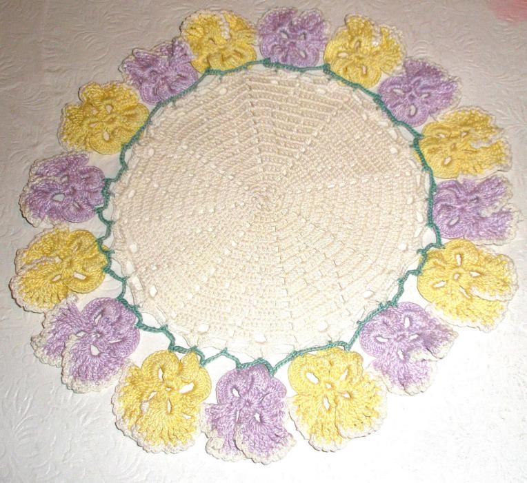 Vintage Hand Crocheted Doily 10