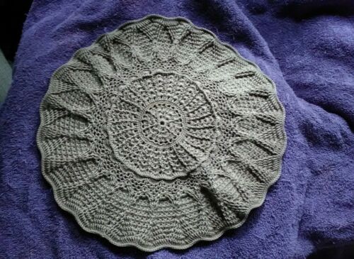 Handcrafted Crochet Brown Doily