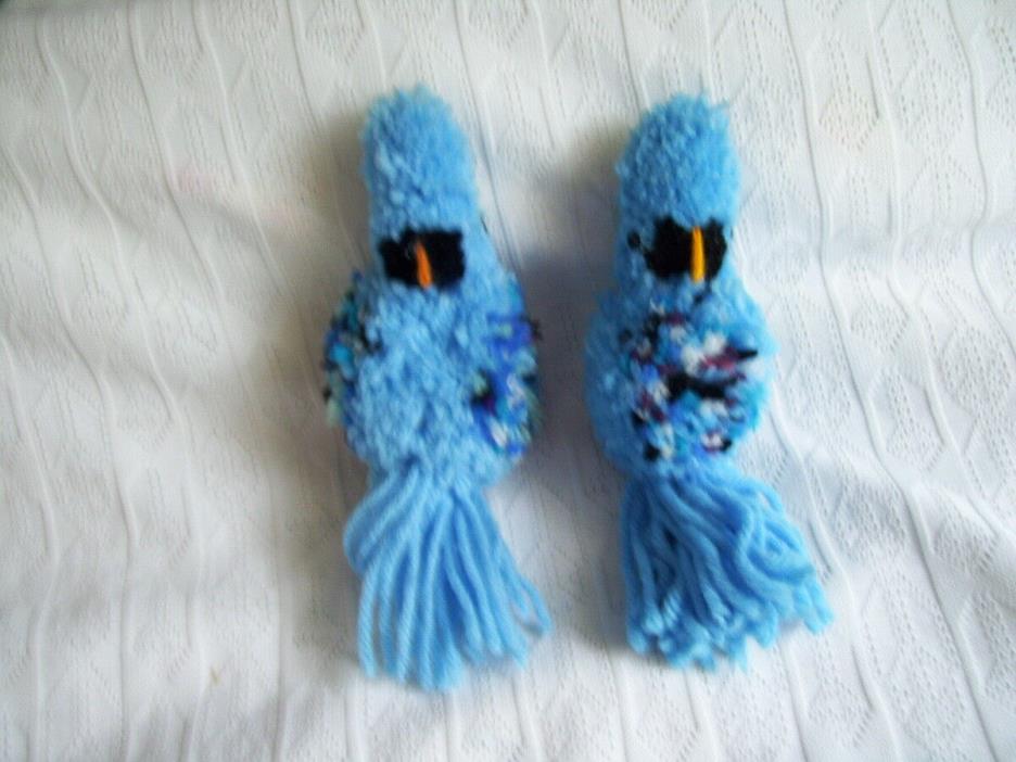 SET OF 2 HAND CROCHET BIRDS
