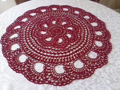 NEW HUGE HAND CROCHETED LACE DOILY  25