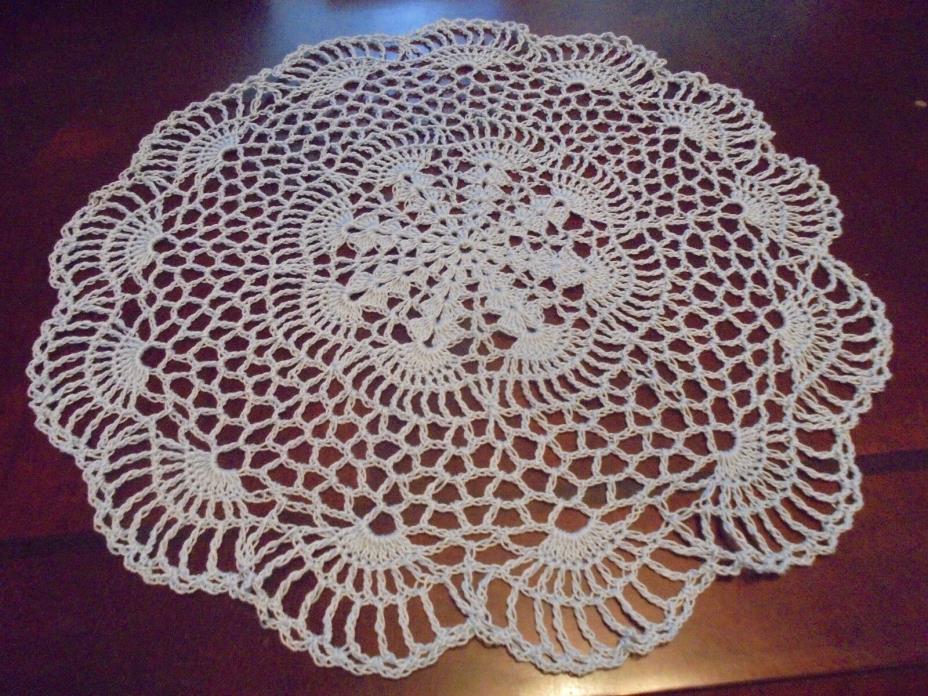NEW Hand Crochet Doily Table Centerpiece Lacey Decor *BRIDAL BLUE* Gift