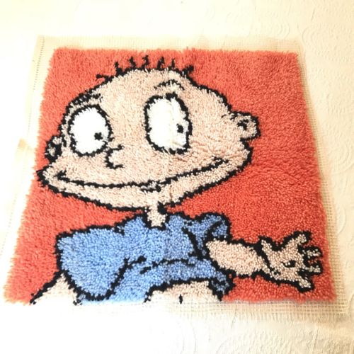 Rugrats Tommy Finished Latchook Rug Wall Hanging Completed
