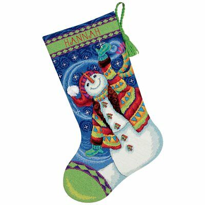 Dimensions Happy Snowman Stocking Needlepoint Kit-16