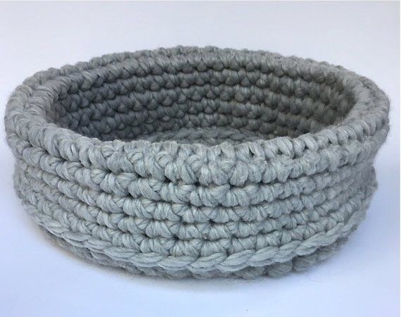 Cat Basket~Pet Bed~FoggyBottom~Handmade~Wool~Crochet~Dog~Furniture