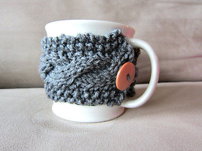 Coffee Cup Cozy Knit Mug Warmer Autumn Cups Handmade Cup Sleeve Knitted Mugs