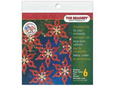 Beadery Craft Kit Ornament Poinsettia