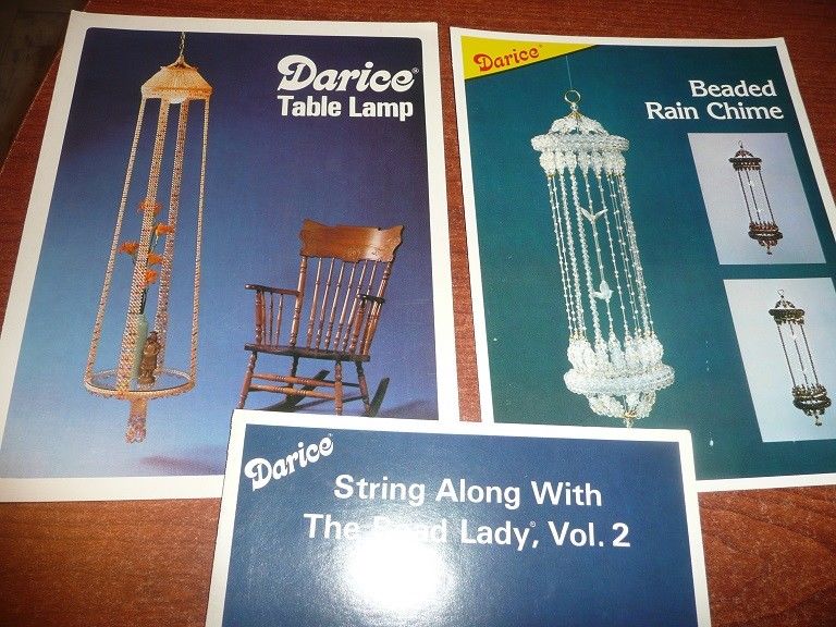 Darice String Along With The Bead Lady Vol 2, Table Lamp, Beaded Rain Chime