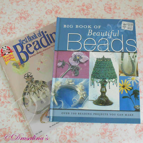 2 Book Lot Big Book of Beautiful Beads & Best Book of Beading 100+Projects Lot#3