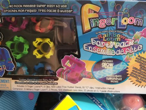 Rainbow Finger Loom Party Pack Rubber Band Bracelet Maker Kit Making Craft Kids