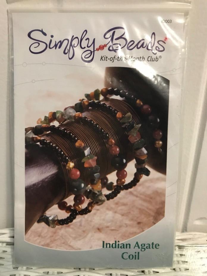 Simply Beads Kit of The Month Club / Indian Agate Coil