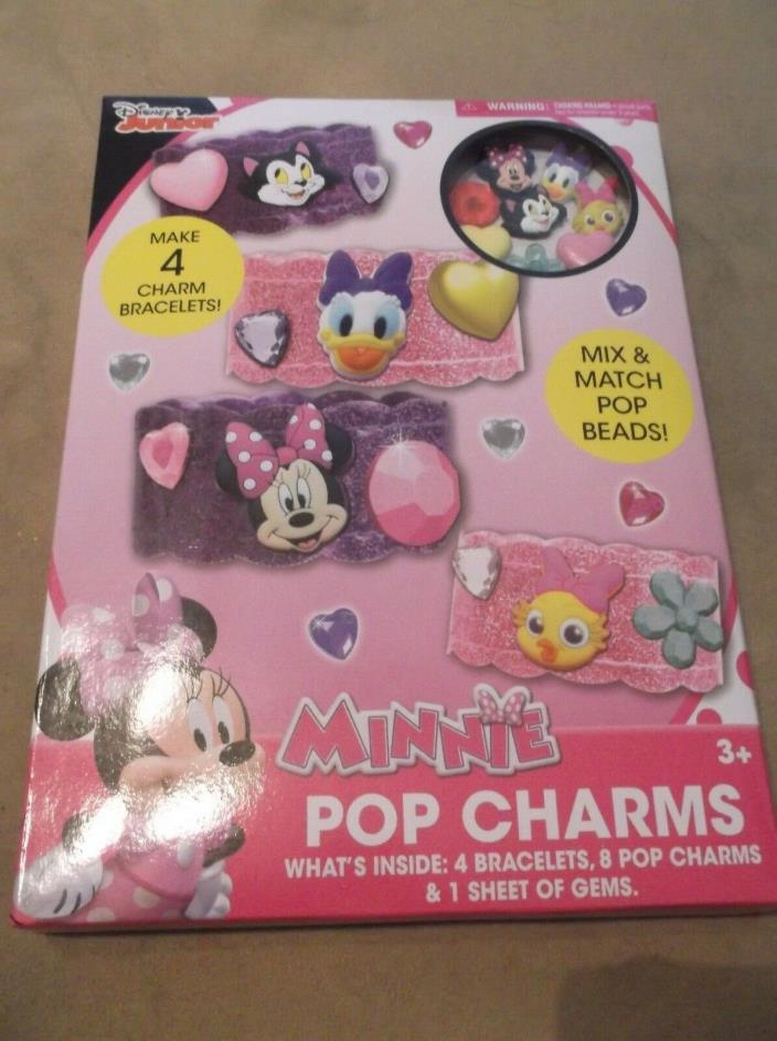 NEW IN BOX GIRL'S DISNEY MINNIE MOUSE POP CHARMS - MAKES 4 CHARM BRACELETS