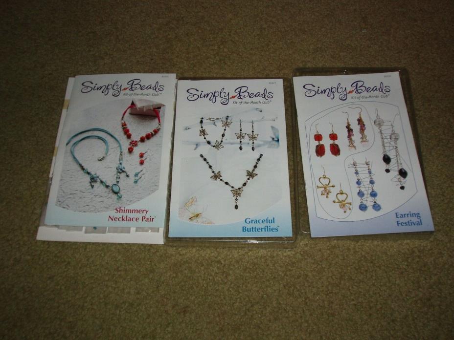 Simply Beads kit of the month, 2 new and 1 with half