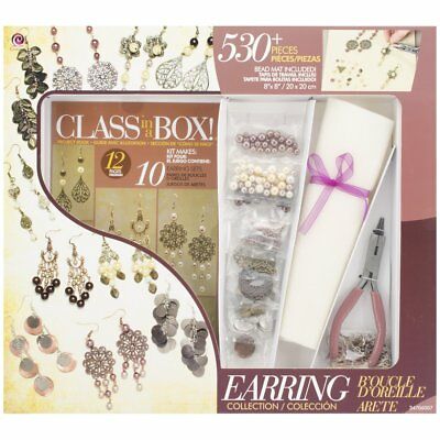 Cousin Jewelry Basics Class In A Box Kit-Gold & Copper Earrings